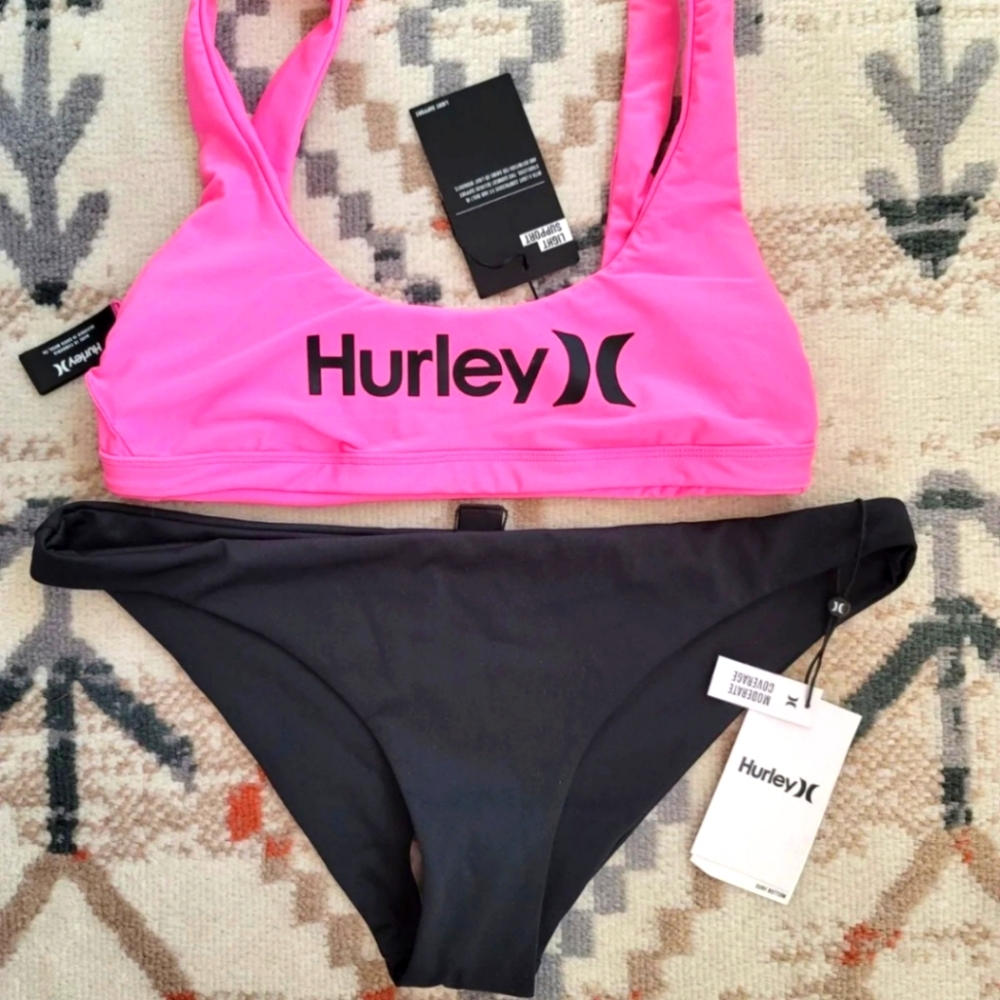 Hurley 2 Piece Reversible Surf Bikini